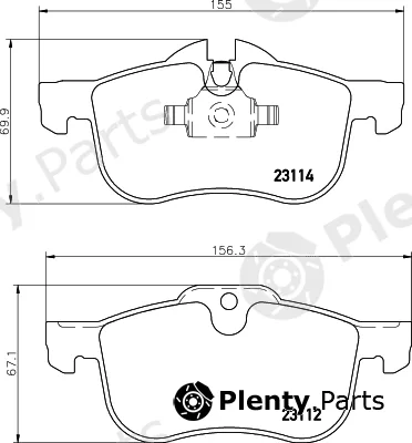 Textar 2311205 — Brake Pad Set, disc brake