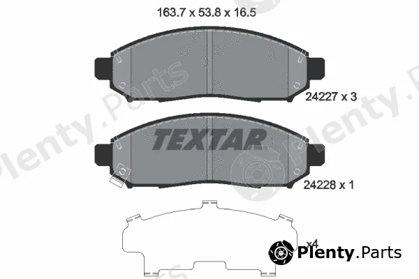 Textar 2422701 — Brake Pad Set, disc brake
