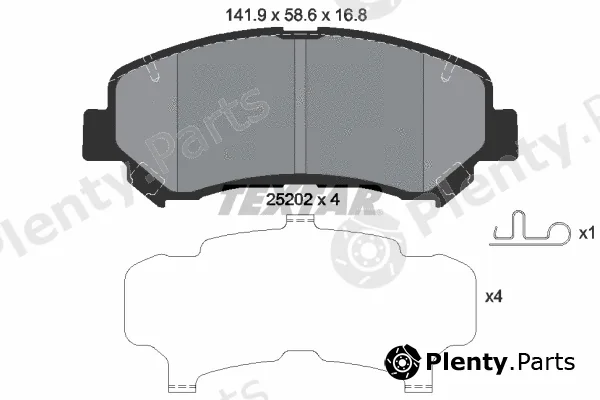 Textar 2520201 — Brake Pad Set, disc brake