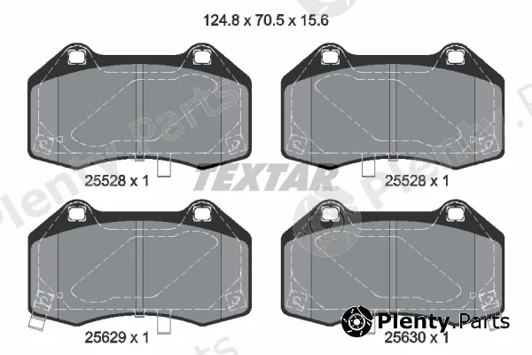 Textar 2552801 — Brake Pad Set, disc brake Q+
