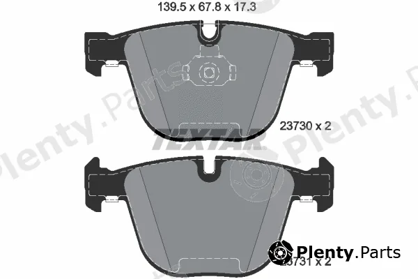 Textar 2373001 — Brake Pad Set, disc brake Q+