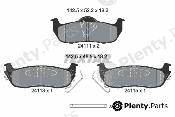 Textar 2411103 — Brake Pad Set, disc brake Q+