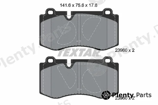 Textar 2396001 — Brake Pad Set, disc brake Q+