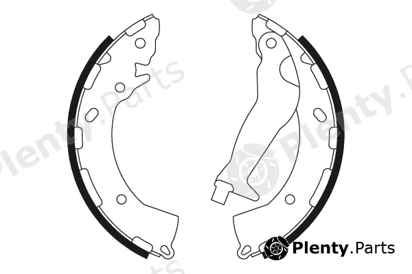 Textar 91072600 — Brake Shoe Set