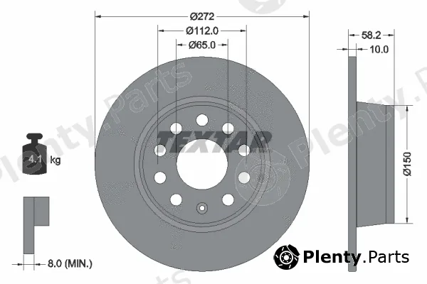 Textar 92300003 — Brake Disc PRO