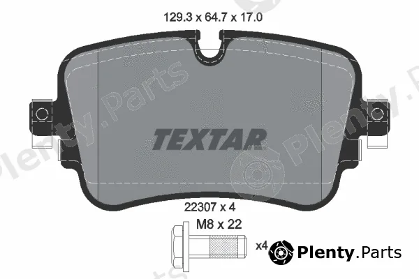 Textar 2230701 — Brake Pad Set, disc brake Q+