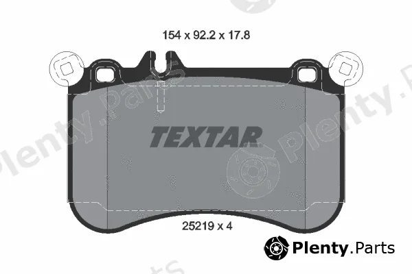 Textar 2521901 — Brake Pad Set, disc brake Q+