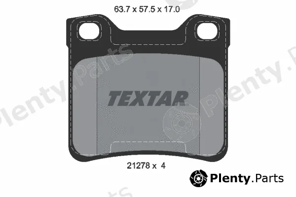 Textar 2127803 — Brake Pad Set, disc brake Q+