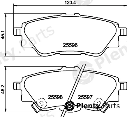 Textar 2559601 — Brake Pad Set, disc brake