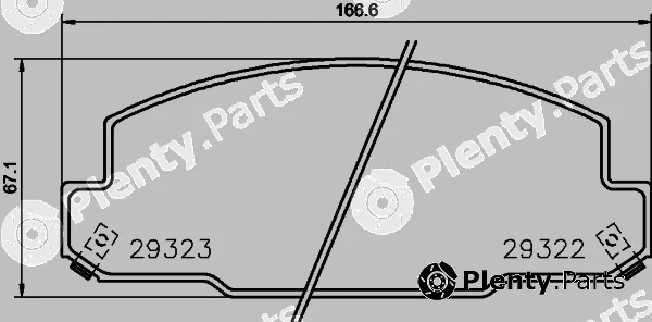 Textar 2932201 — Brake Pad Set, disc brake