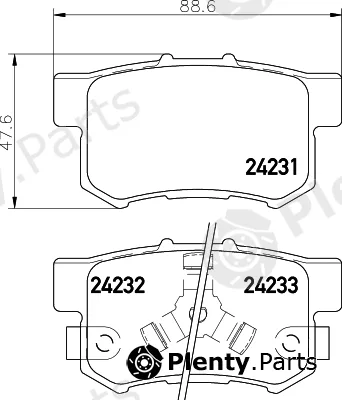 Textar 2423105 — Brake Pad Set, disc brake