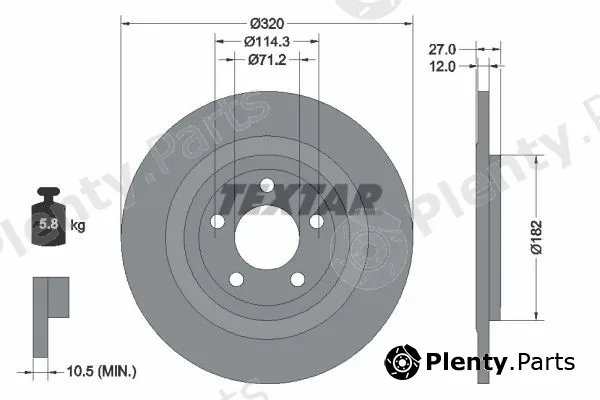 Textar 92346503 — Brake Disc PRO