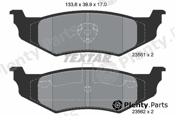 Textar 2356102 — Brake Pad Set, disc brake Q+