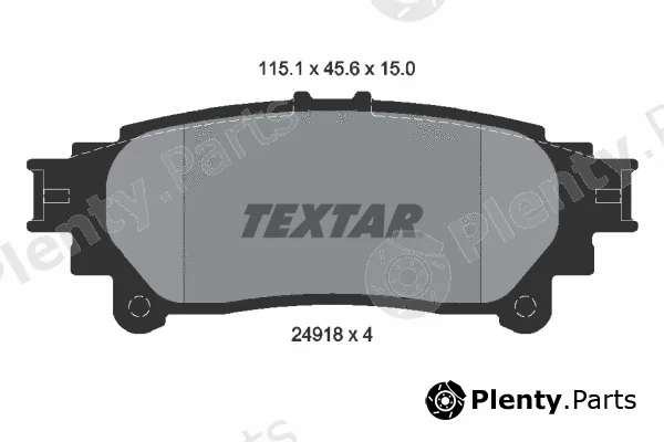 Textar 2491801 — Brake Pad Set, disc brake
