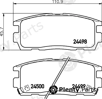 Textar 2449803 — Brake Pad Set, disc brake