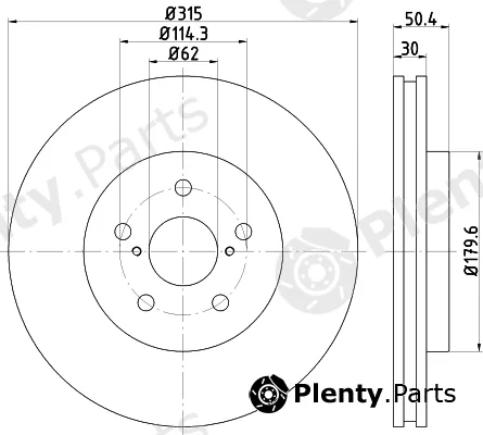 Textar 92285003 — Brake Disc PRO