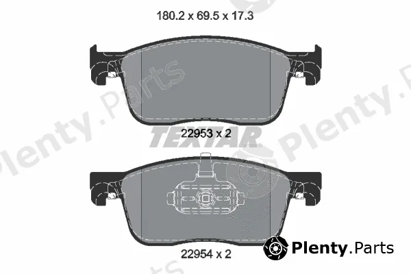 Textar 2259301 — Brake Pad Set, disc brake Q+