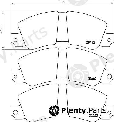 Textar 2044201 — Brake Pad Set, disc brake