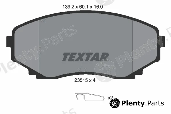 Textar 2351501 — Brake Pad Set, disc brake