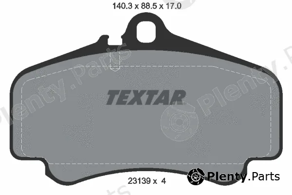 Textar 2313901 — Brake Pad Set, disc brake