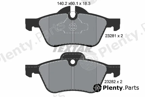 Textar 2328181 — Brake Pad Set, disc brake epad