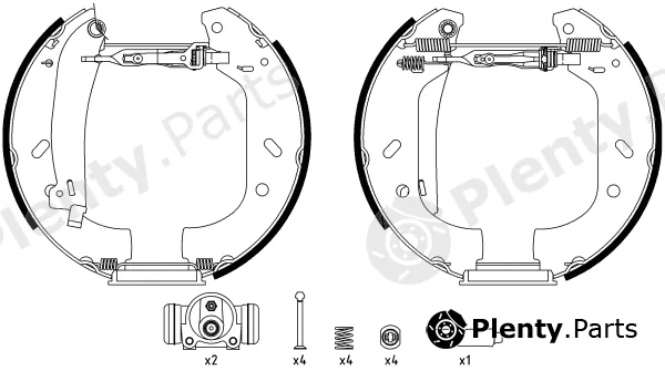Textar 84047800 — Brake Shoe Set Shoe Kit Pro
