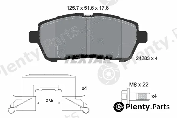 Textar 2428302 — Brake Pad Set, disc brake