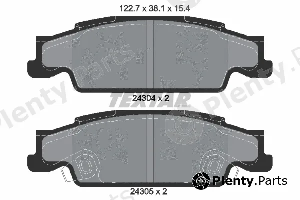 Textar 2430401 — Brake Pad Set, disc brake Q+
