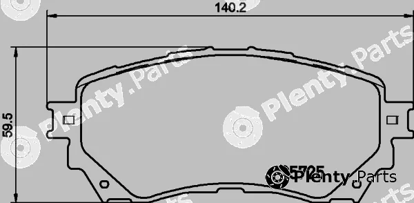 Textar 2572503 — Brake Pad Set, disc brake