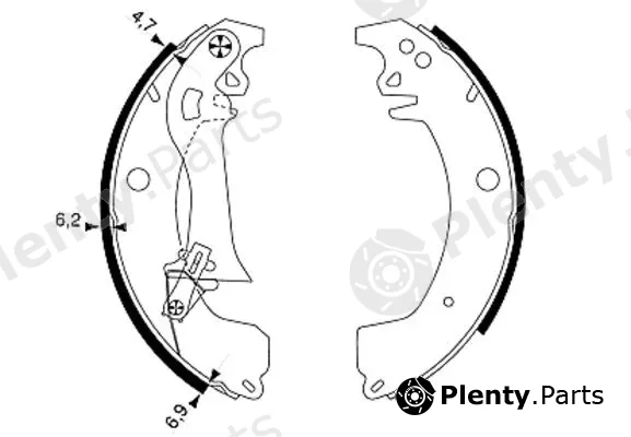 Textar 91049900 — Brake Shoe Set