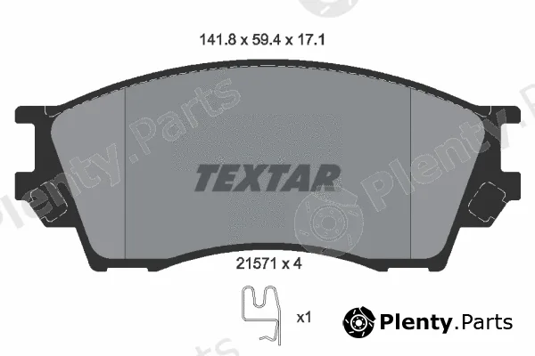 Textar 2157101 — Brake Pad Set, disc brake