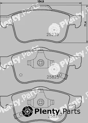 Textar 2523904 — Brake Pad Set, disc brake