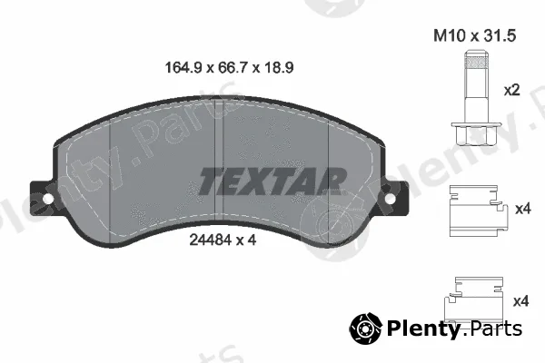 Textar 2448404 — Brake Pad Set, disc brake Q+