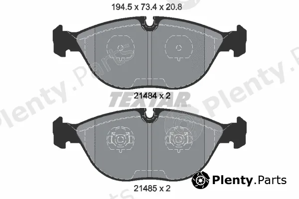 Textar 2148401 — Brake Pad Set, disc brake Q+