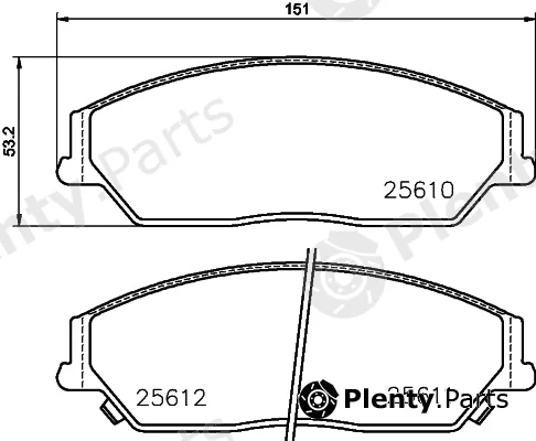Textar 2561003 — Brake Pad Set, disc brake