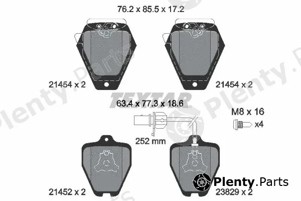 Textar 2145401 — Brake Pad Set, disc brake