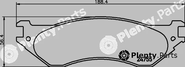 Textar 2475501 — Brake Pad Set, disc brake