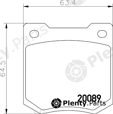 Textar 2008901 — Brake Pad Set, disc brake