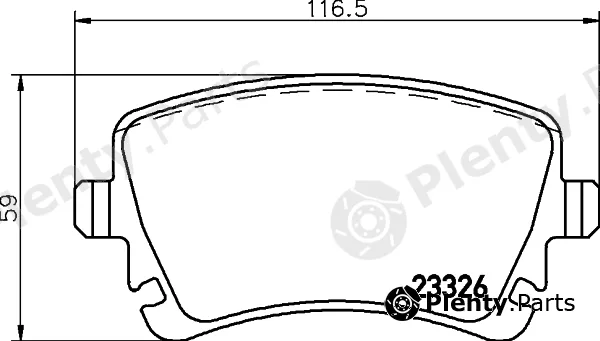 Textar 2332610 — Brake Pad Set, disc brake