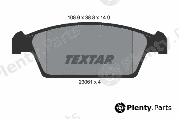 Textar 2306101 — Brake Pad Set, disc brake