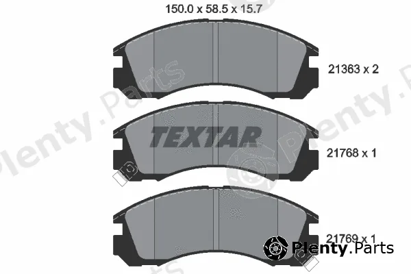 Textar 2136301 — Brake Pad Set, disc brake