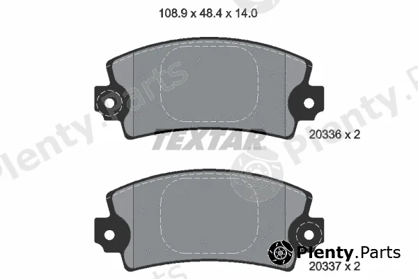 Textar 2033602 — Brake Pad Set, disc brake