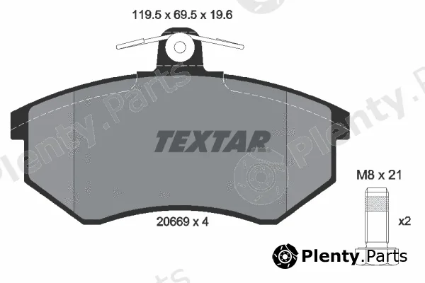 Textar 2066921 — Brake Pad Set, disc brake
