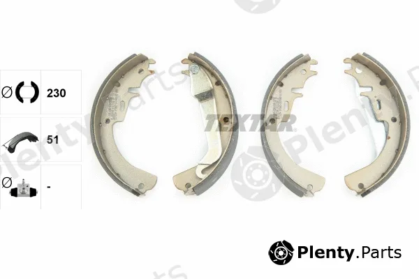 Textar 91012100 — Brake Shoe Set
