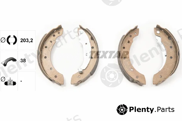 Textar 91048000 — Brake Shoe Set