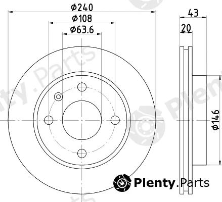 Textar 92296003 — Brake Disc PRO