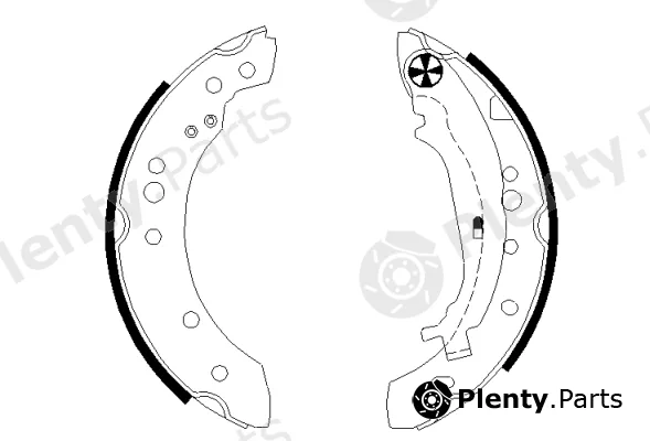 Textar 91068800 — Brake Shoe Set