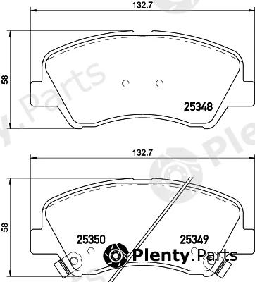 Textar 2534803 — Brake Pad Set, disc brake