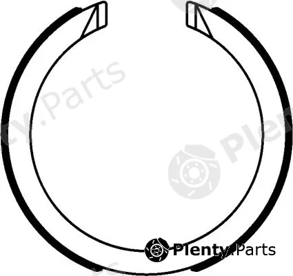 Textar 91077600 — Brake Shoe Set, parking brake