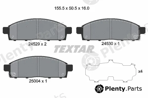 Textar 2452901 — Brake Pad Set, disc brake